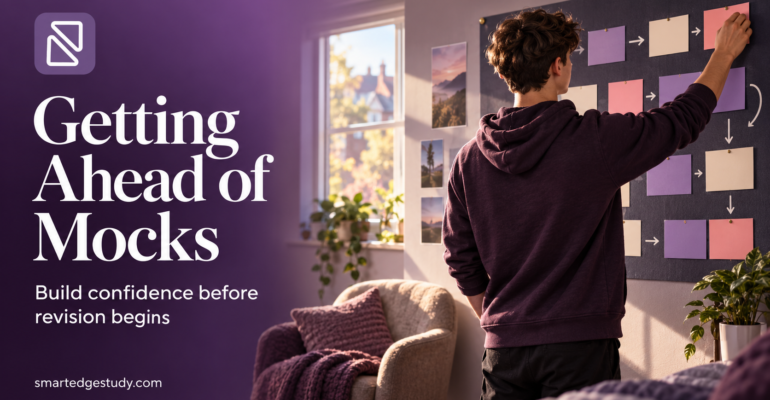 Getting Ahead of Mocks blog banner — build confidence before revision begins